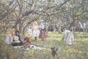 James Charles The Picnic (nn02) oil on canvas